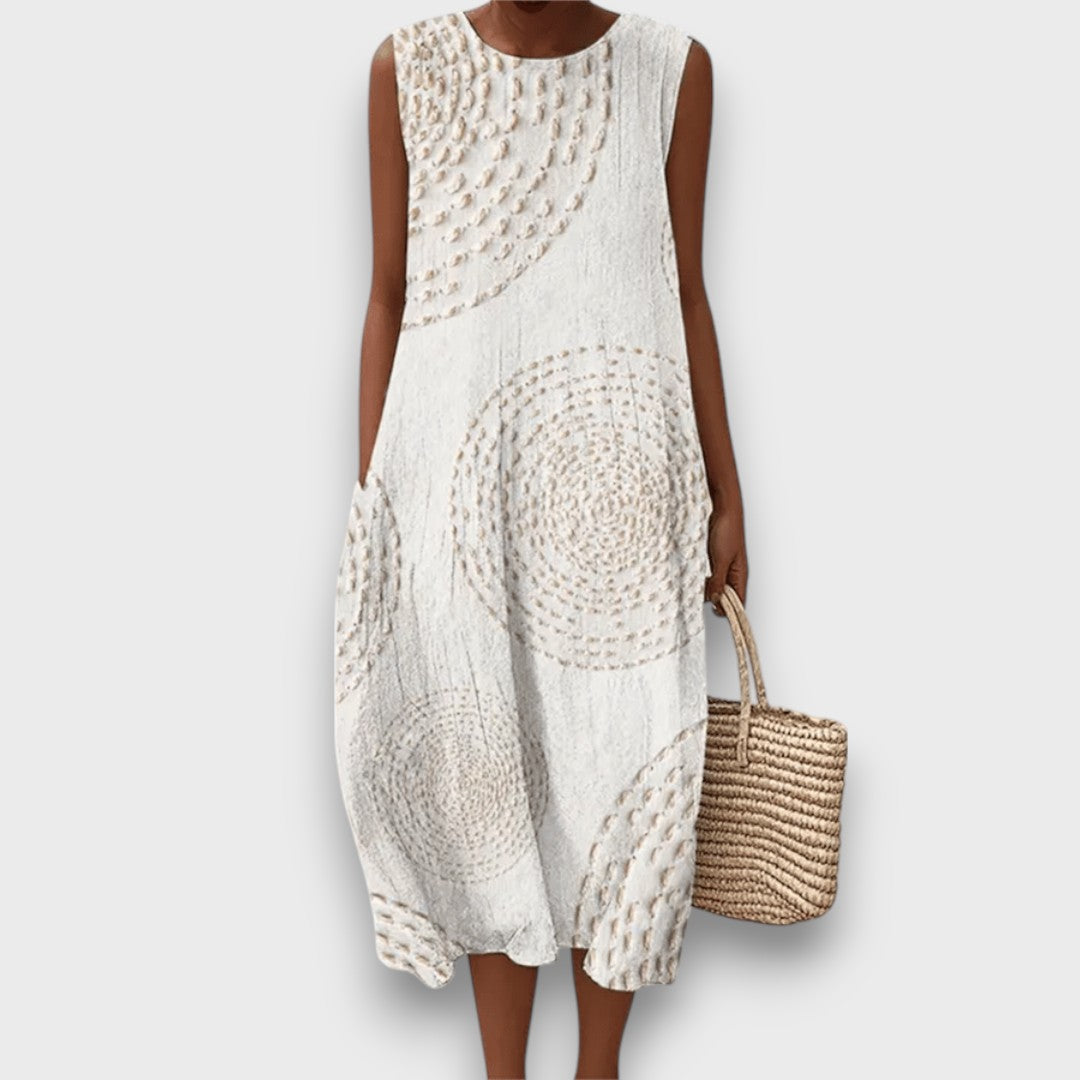 Talani – Sleeveless Summer Dress with Gentle Print