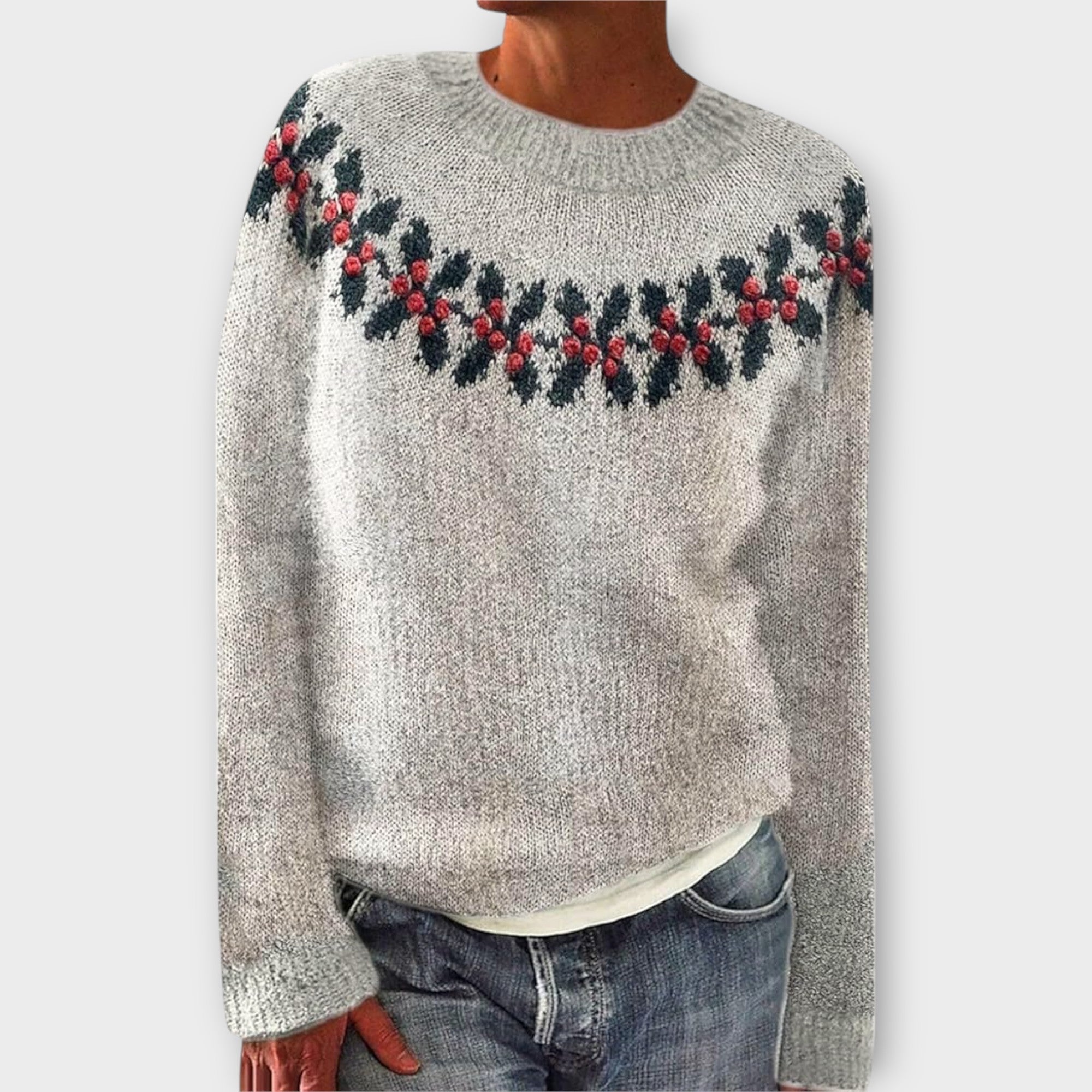 Simara – Cozy Winter Sweatshirt with Pattern