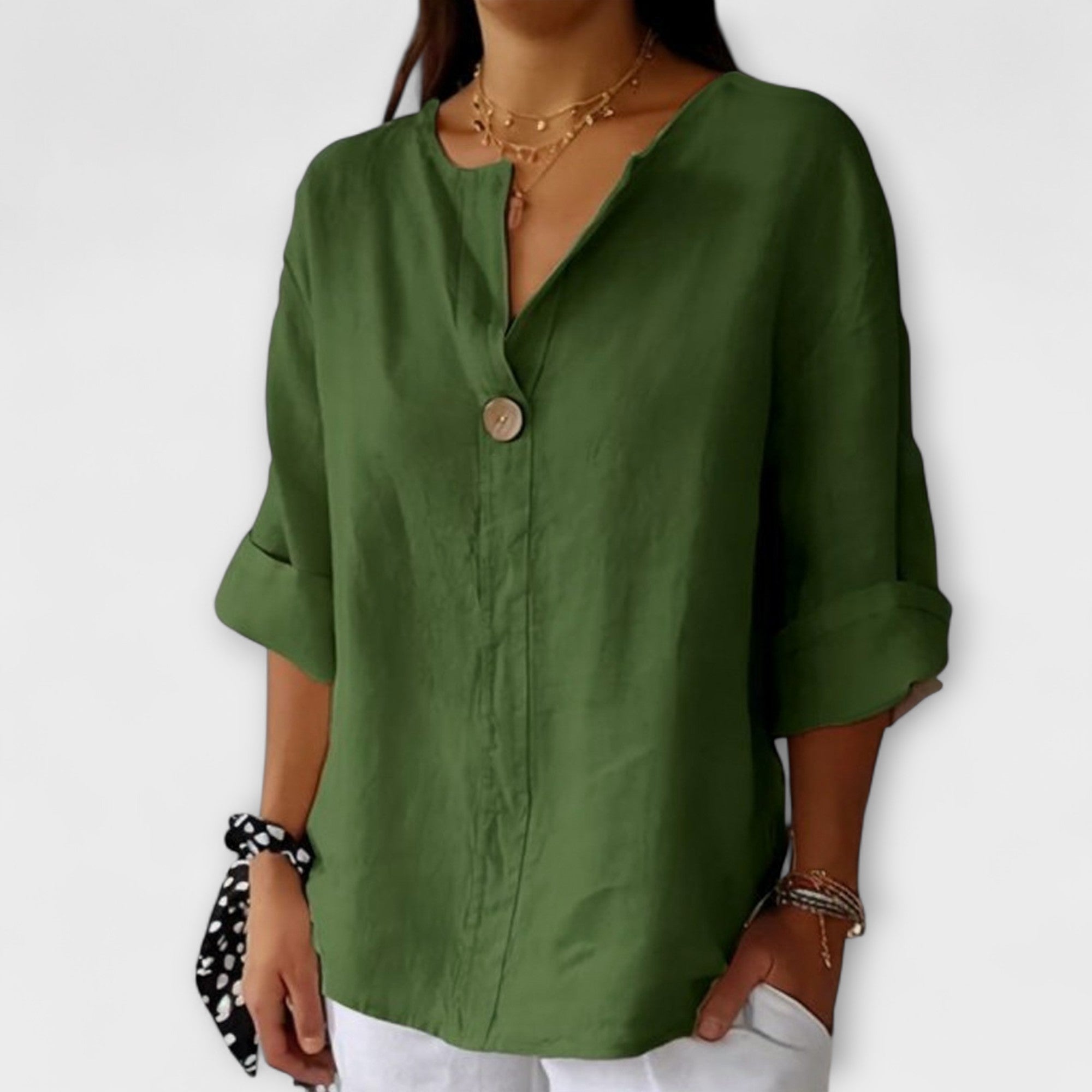 Seretha – Stylish Blouse with V-Neck