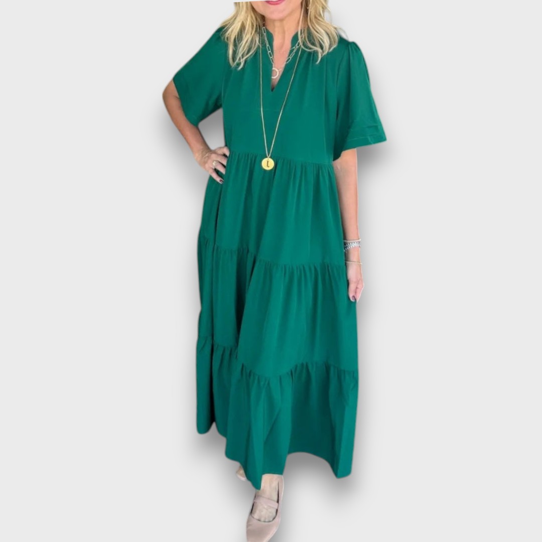 Marenna – Casual V-Neck Maxi Dress