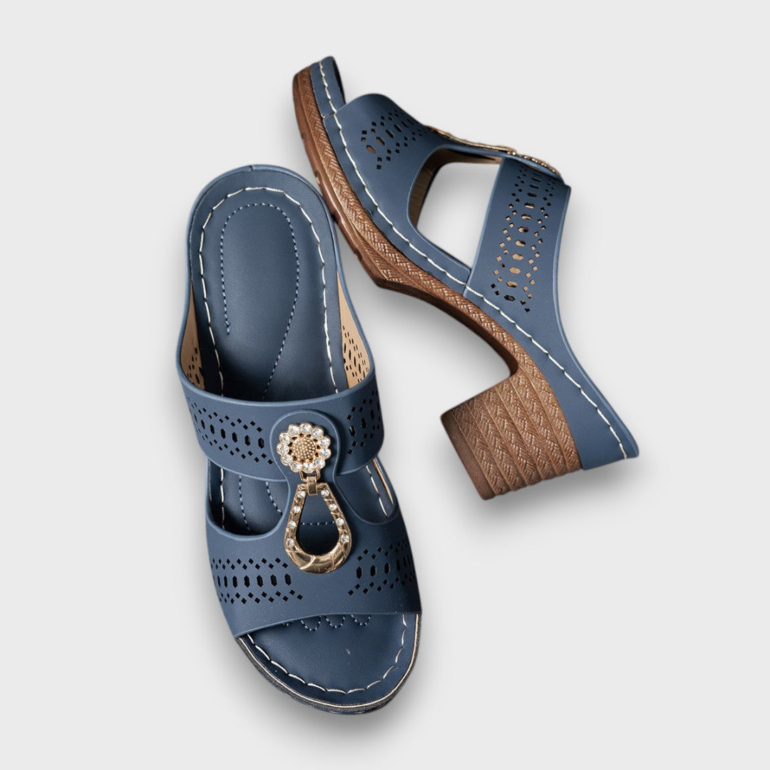 Elvanna – Elegant Summer Shoes with Decorative Detail