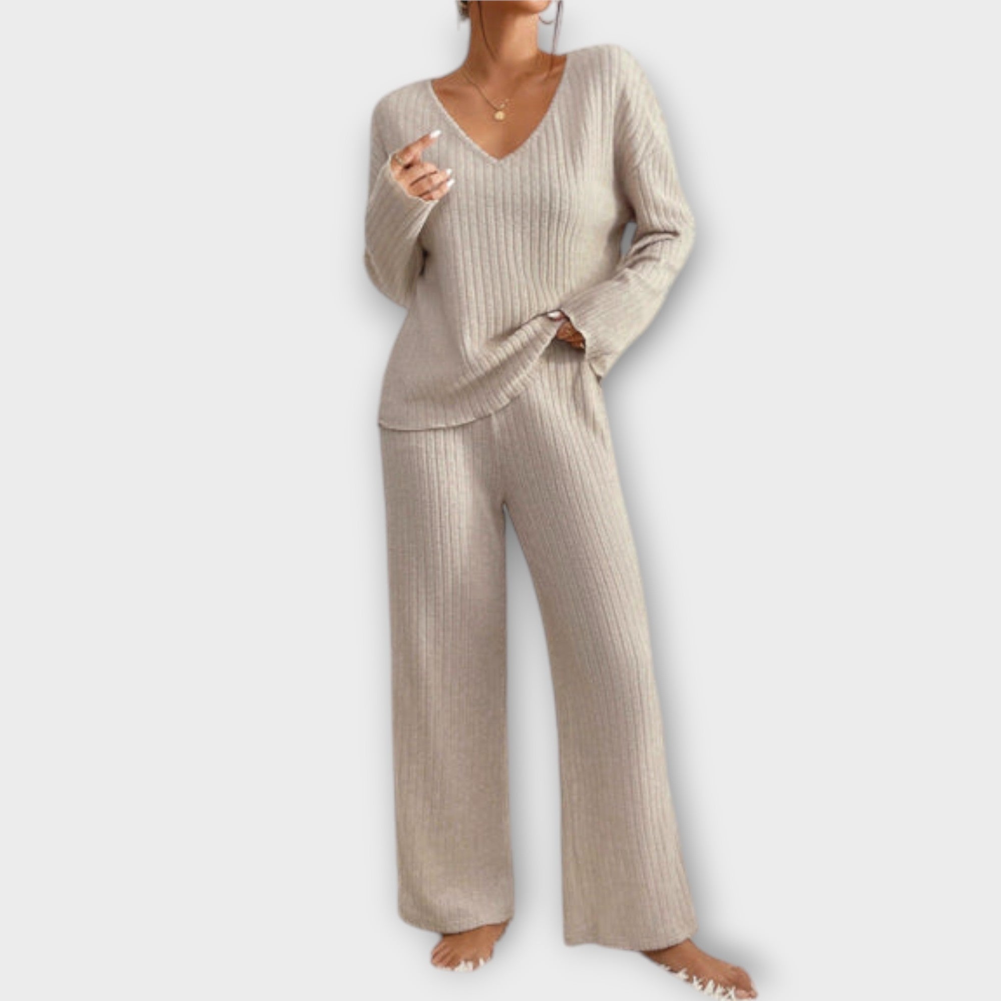 Milarae – Lounge Set with Gentle Knit Flow