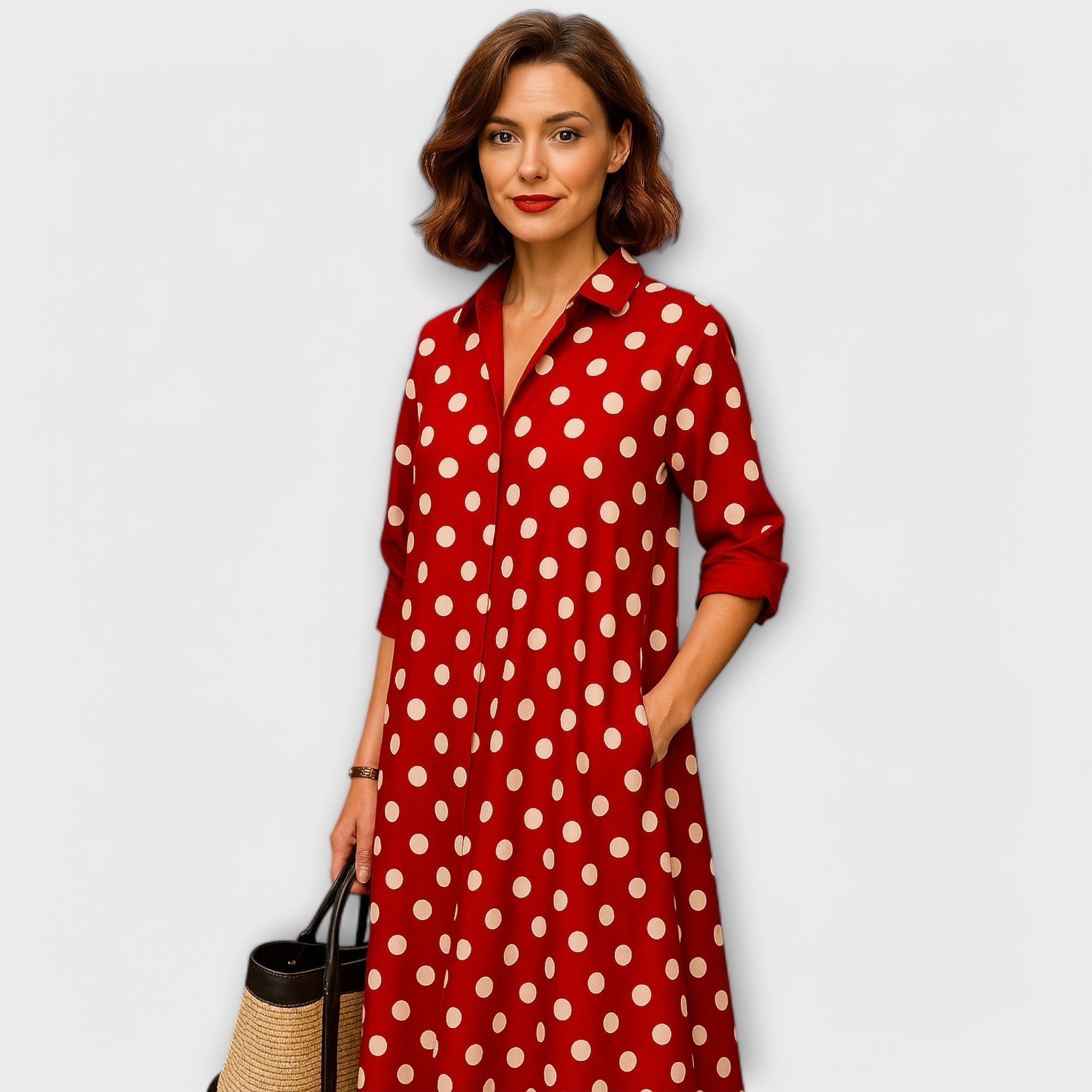 Maelinne – Timeless Shirt Dress with Collar