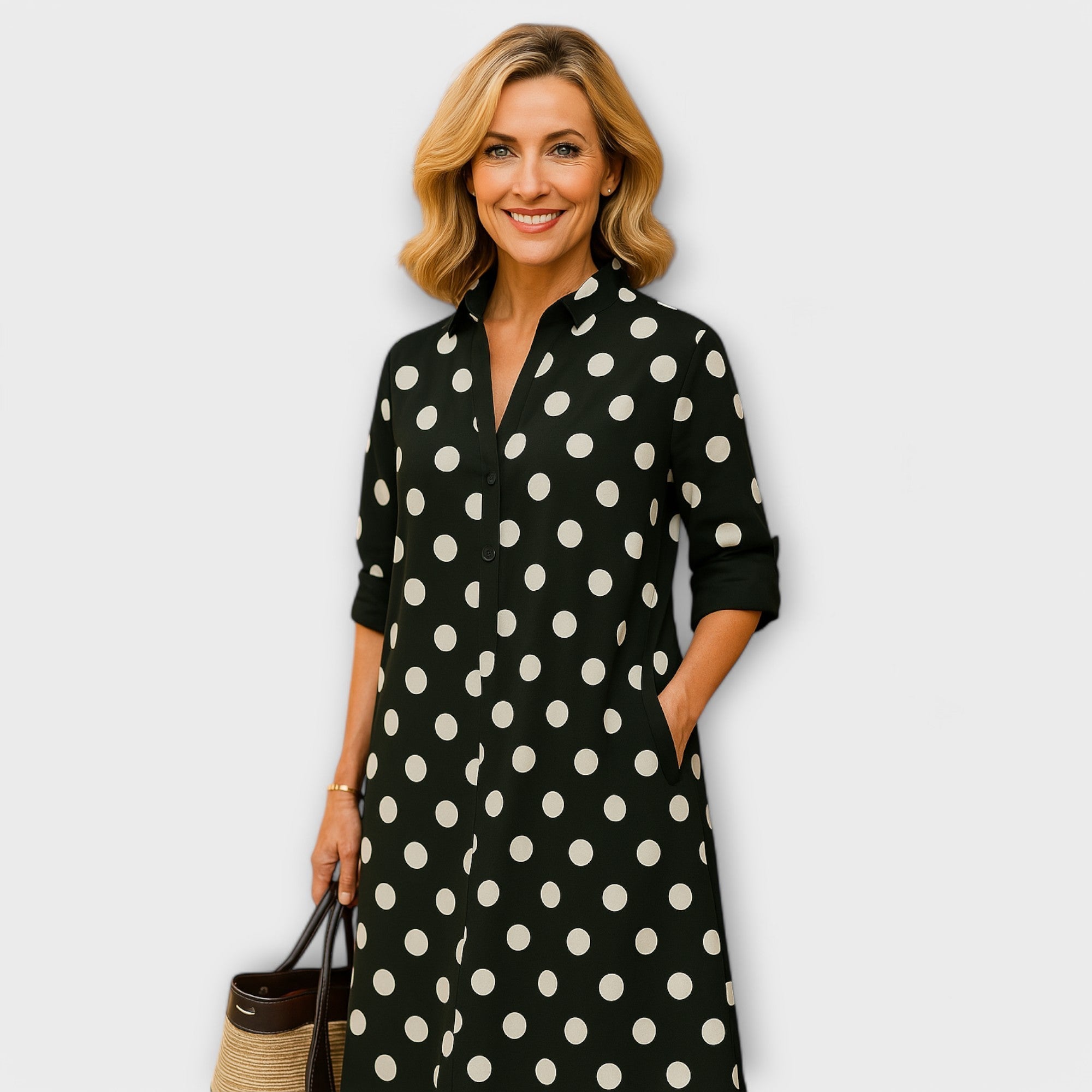 Maelinne – Timeless Shirt Dress with Collar