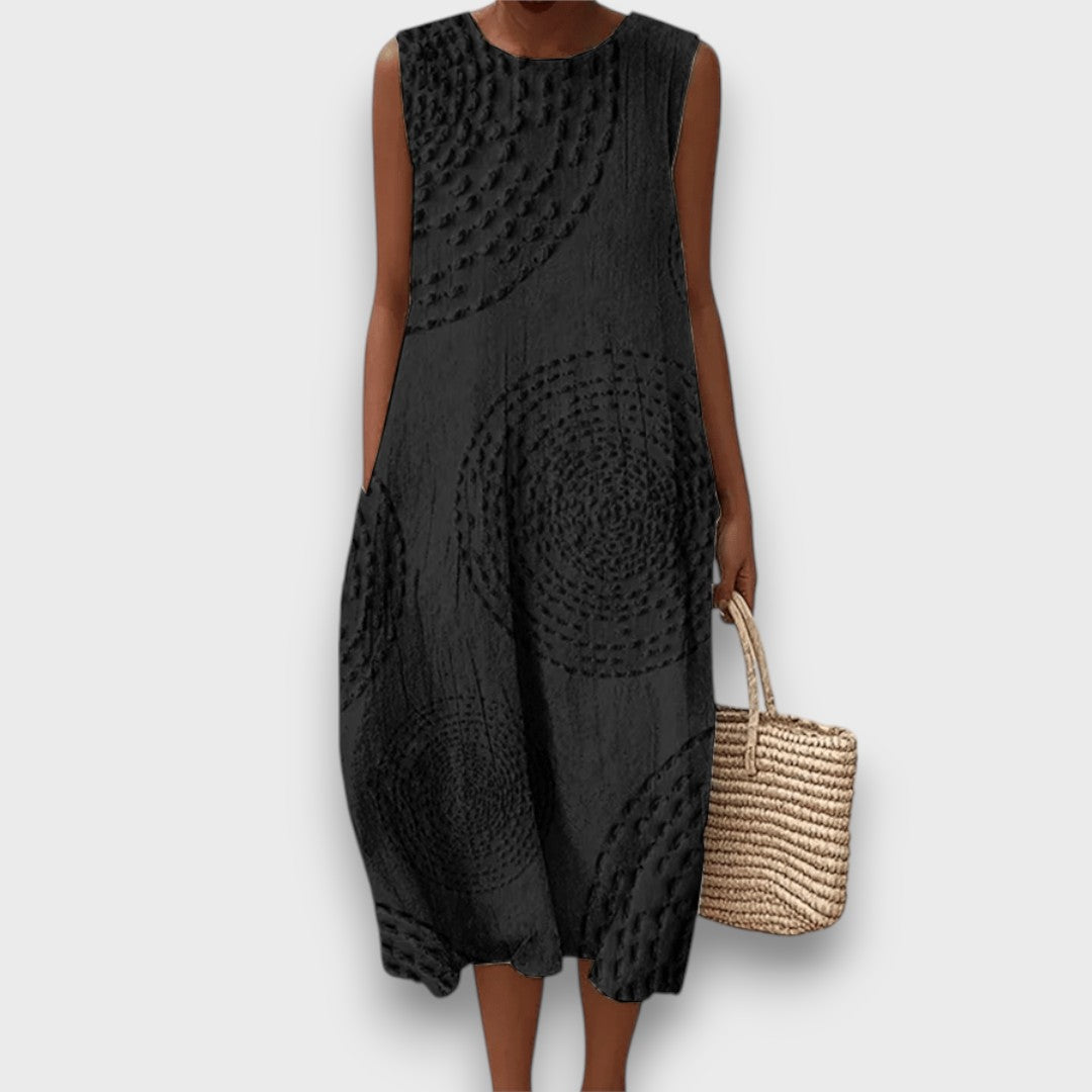 Talani – Sleeveless Summer Dress with Gentle Print