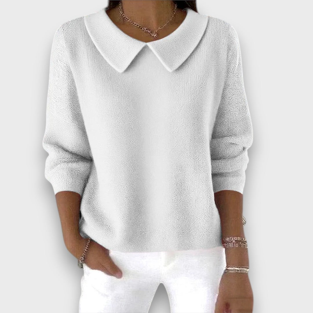 Evarielle – Pullover with Collar Detail