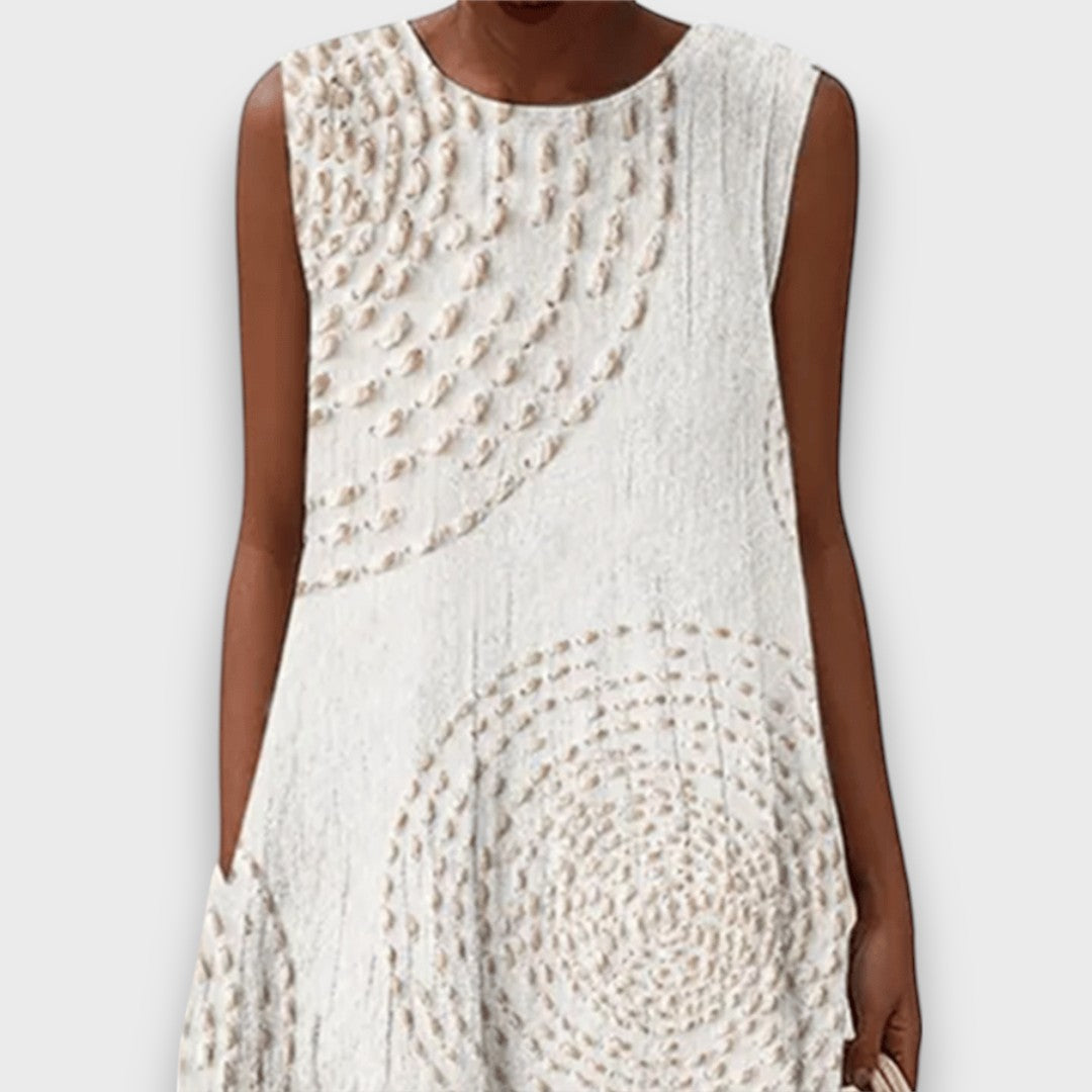 Talani – Sleeveless Summer Dress with Gentle Print
