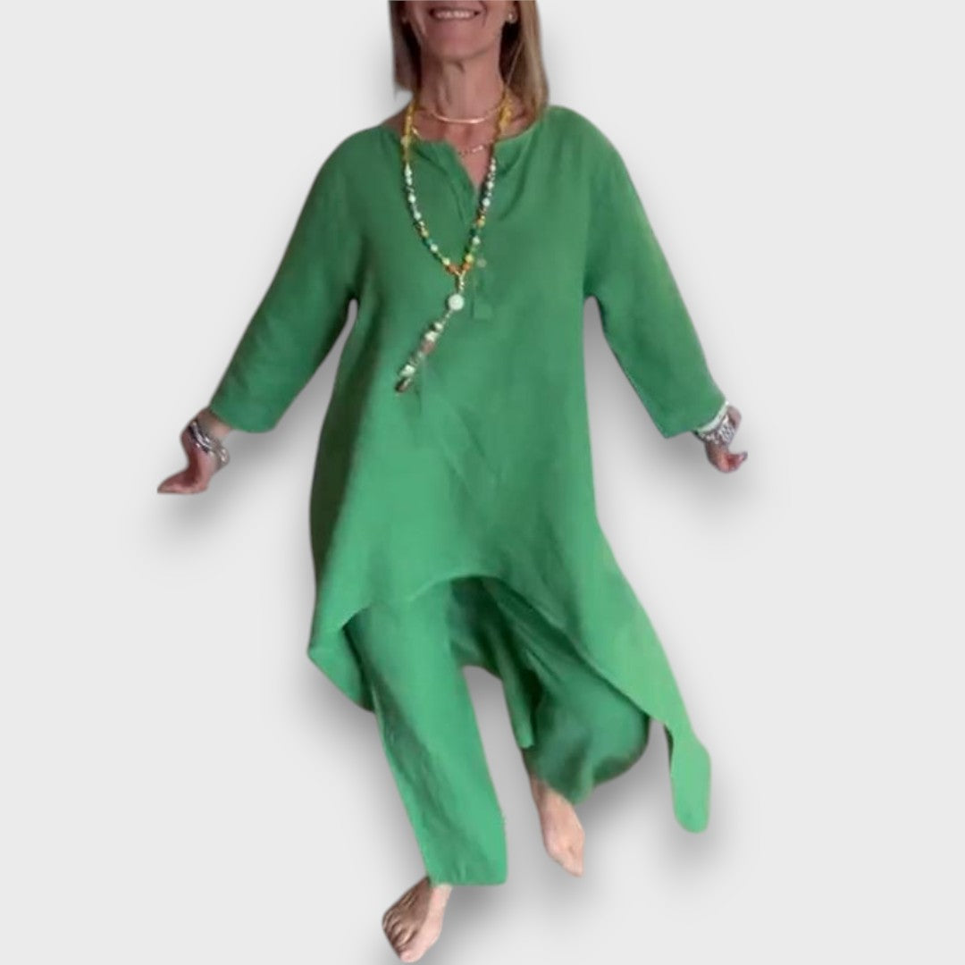 Carenza – Summer Two-Piece with Asymmetric Flair