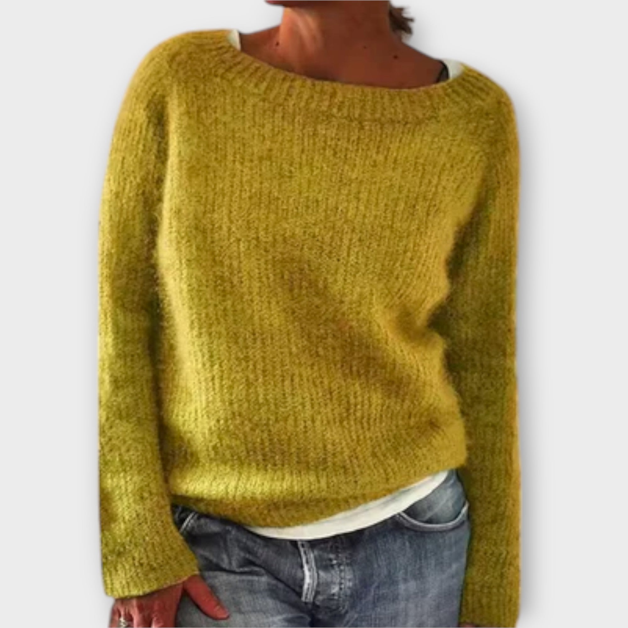 Roria – Solid Color Knit Sweater