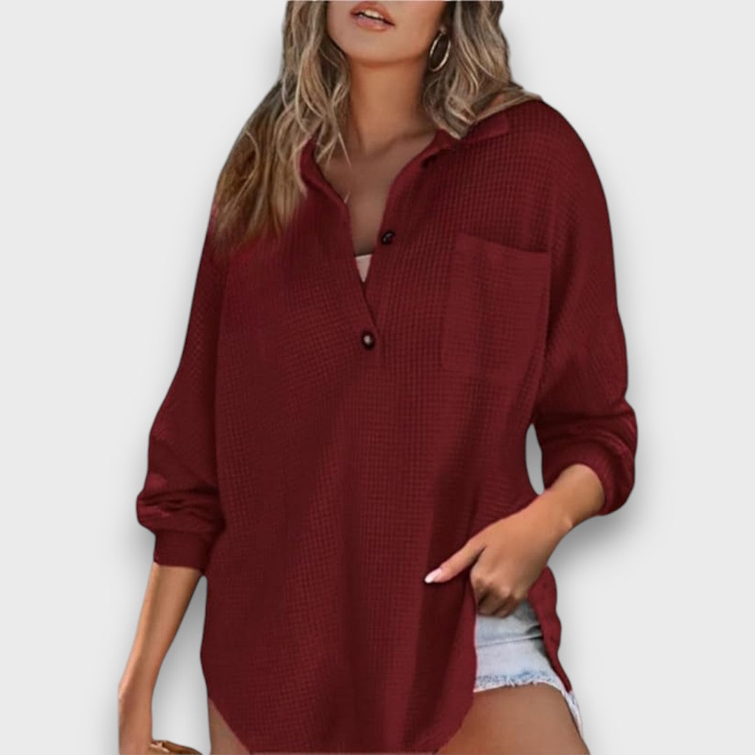 Mareia – Casual button-up tunic top