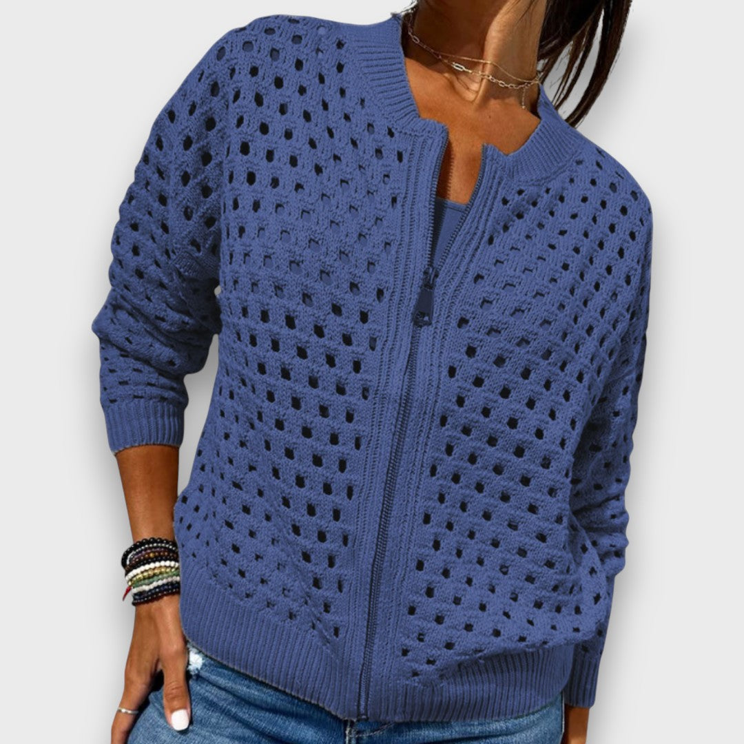 Elana – Textured Knit Cardigan