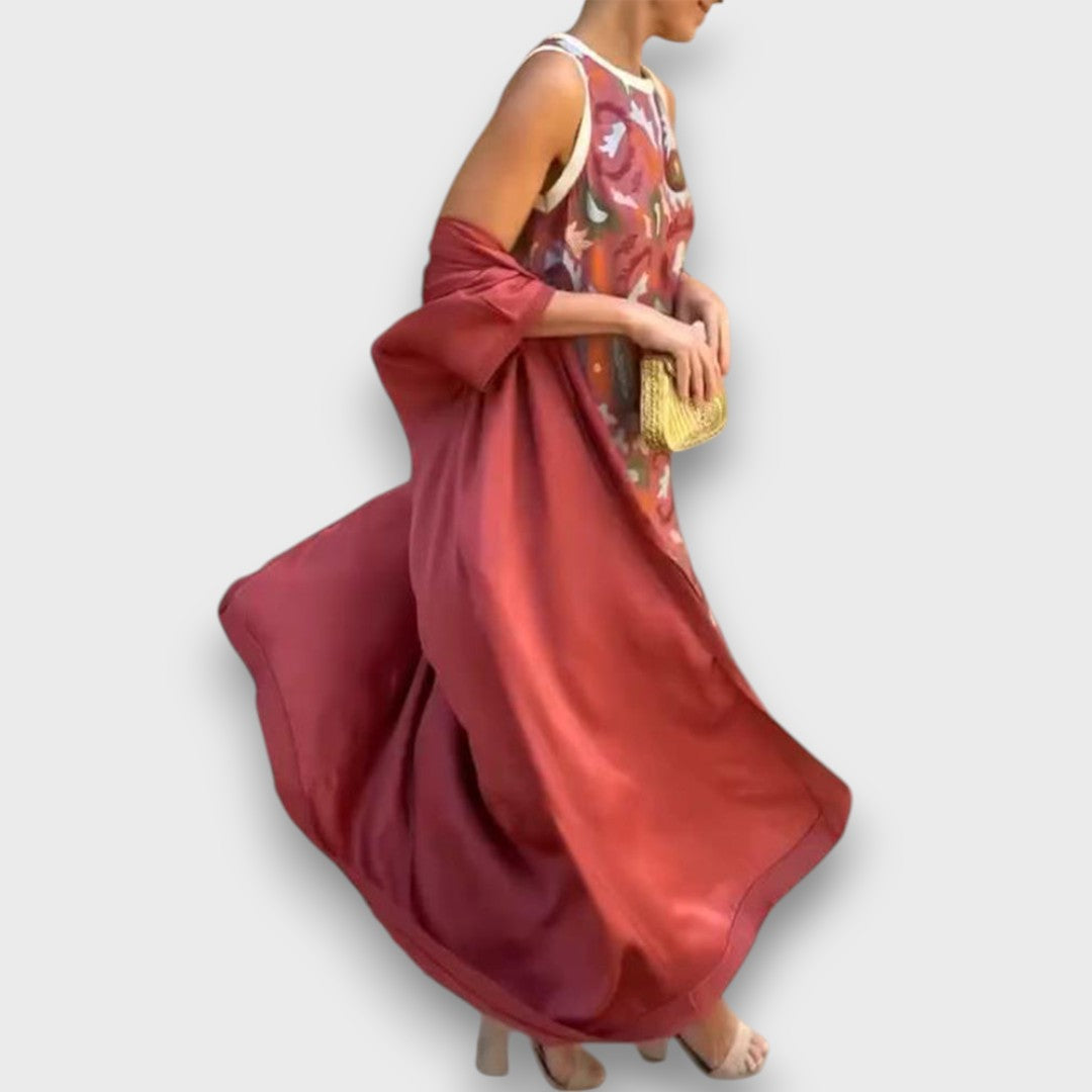 Selviane – Maxi Dress with Cardigan