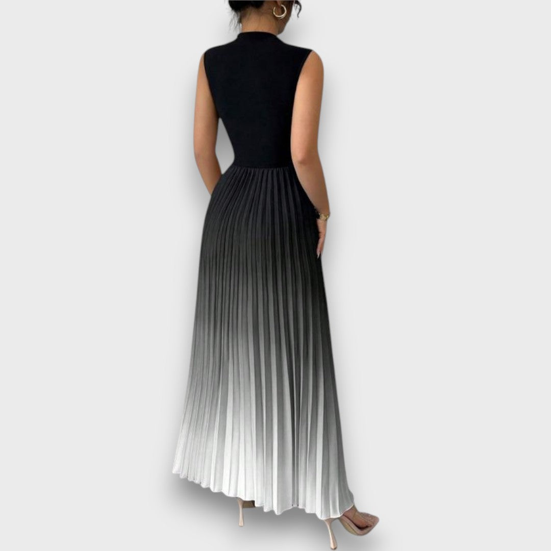 Yzary – Ombre Pleated Evening Dress