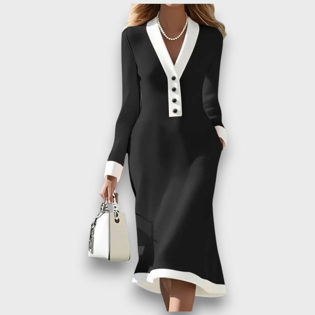 Kaylin – Long-Sleeve Midi Dress