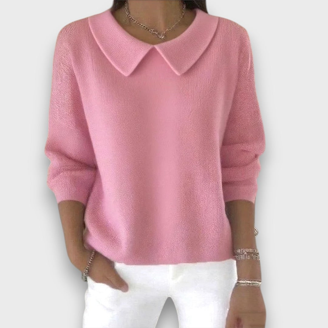 Evarielle – Pullover with Collar Detail
