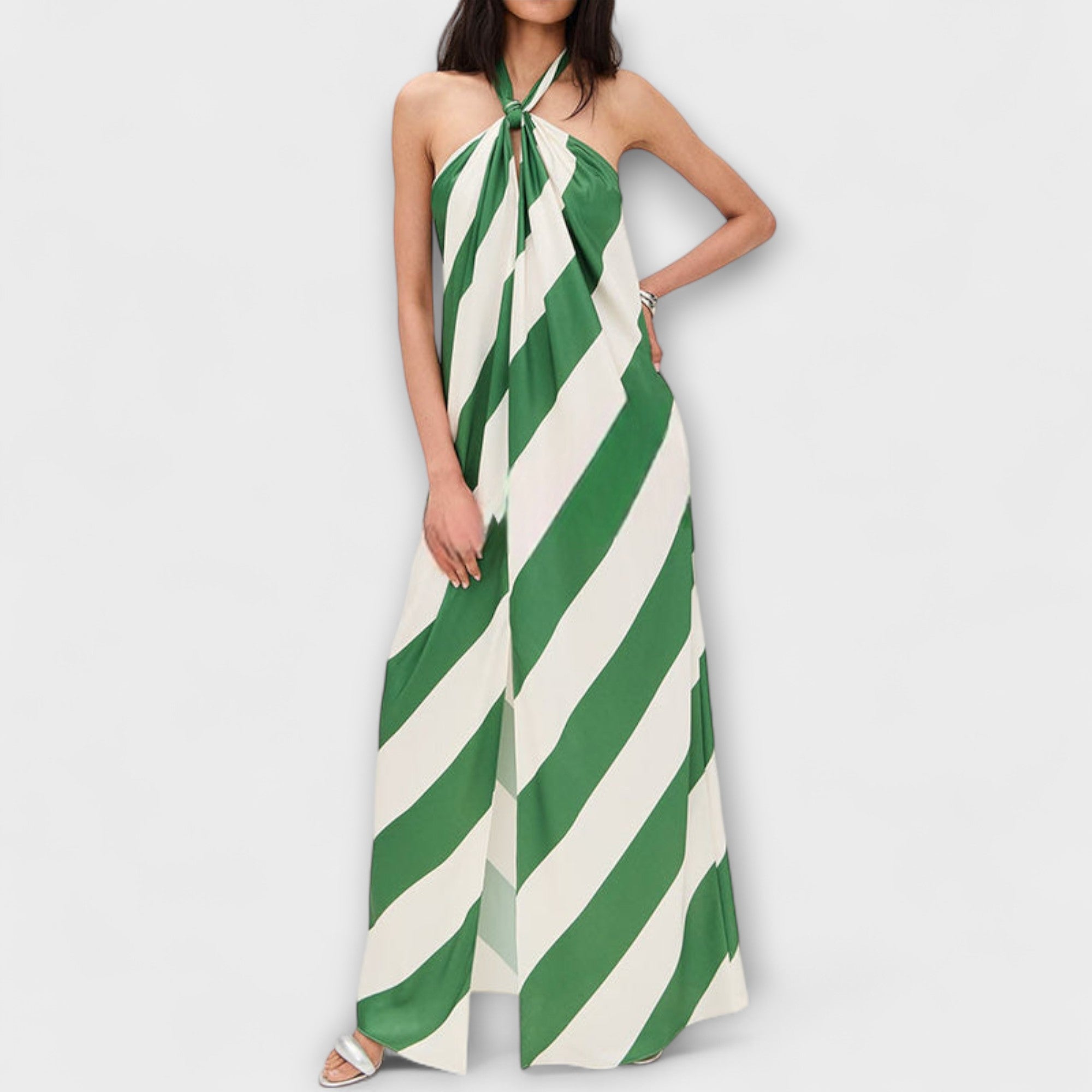 Marlowe – Striped halter maxi dress