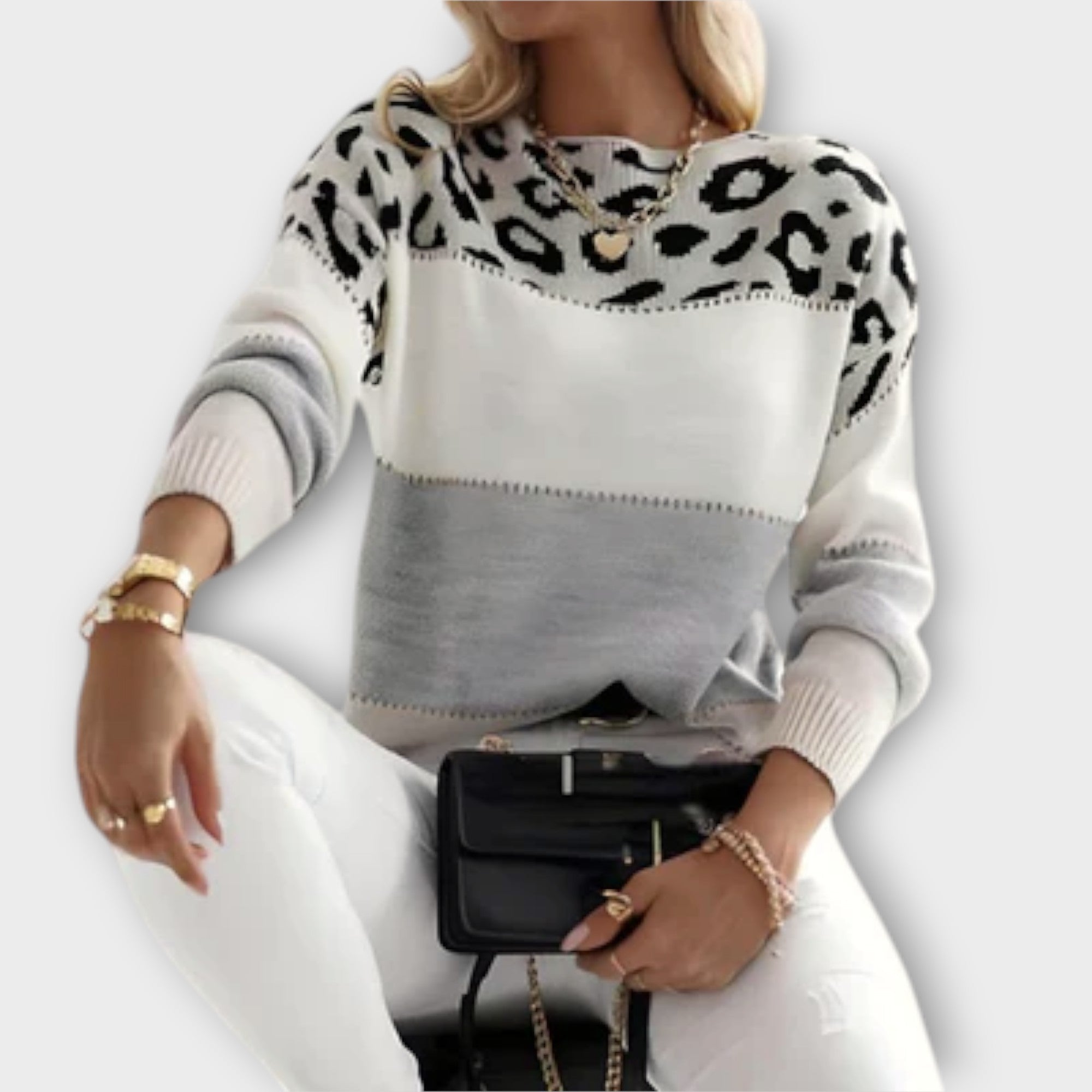Liorin – Pullover with Leopard Pattern