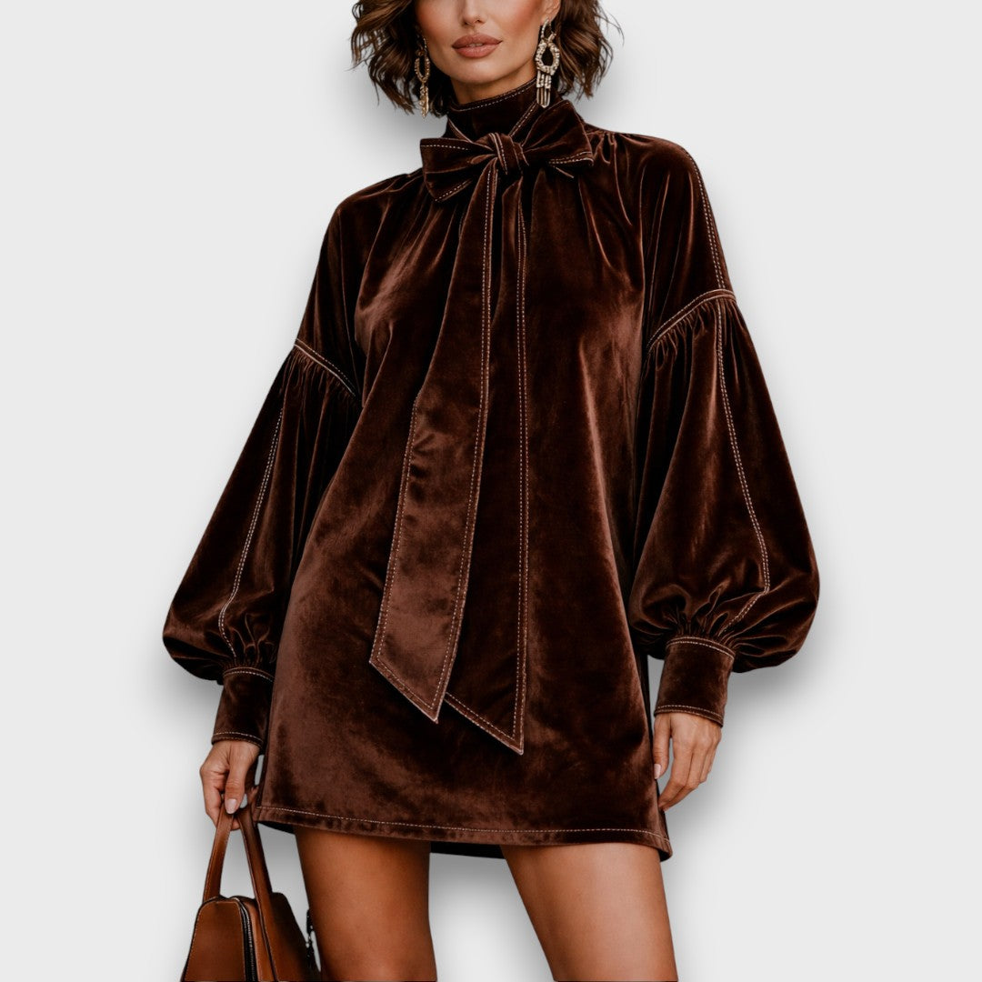 Octalia – Velvet Mini Dress