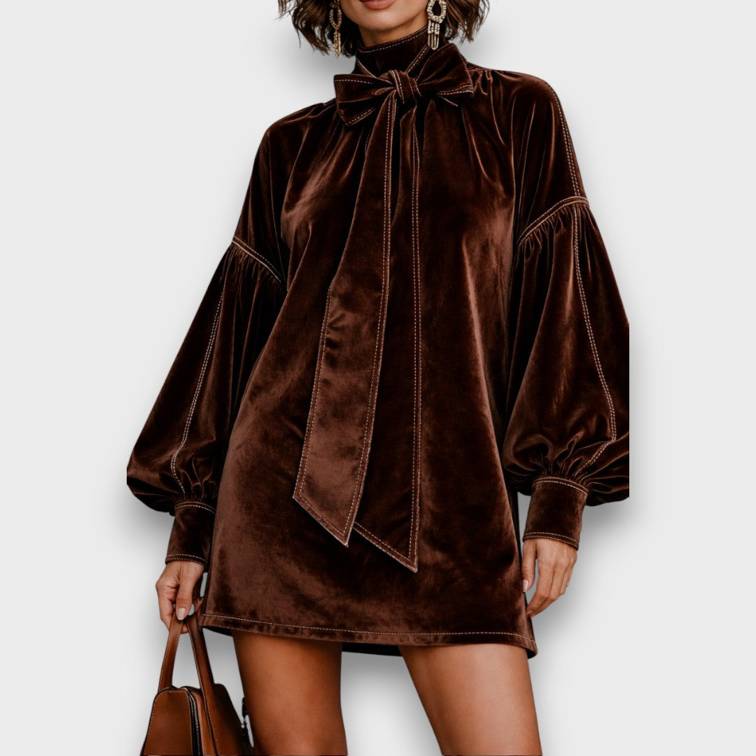 Octalia – Velvet Mini Dress