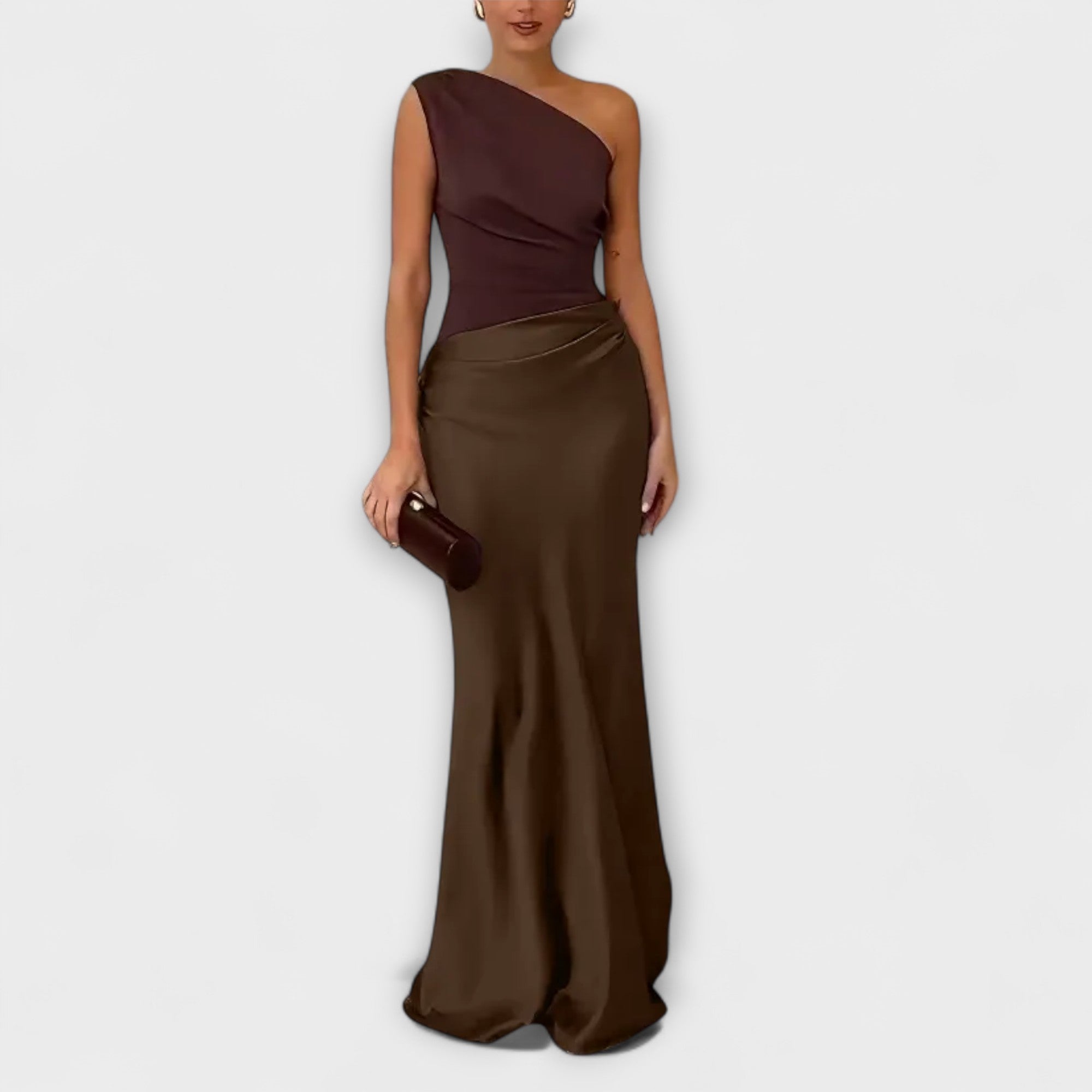 Serenelle – Elegant One-Shoulder Evening Dress