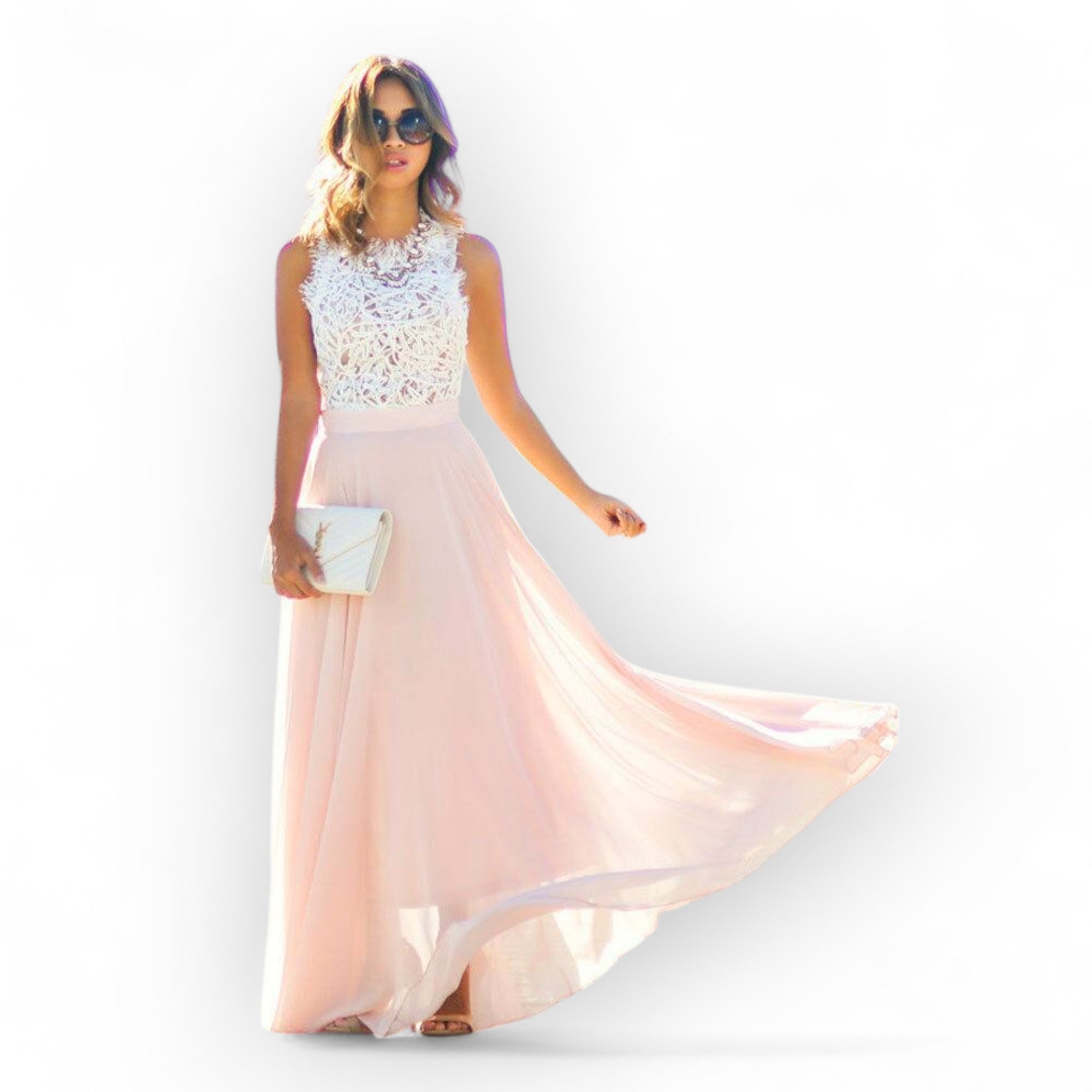 Elisette – Maxi dress with romantic detailing