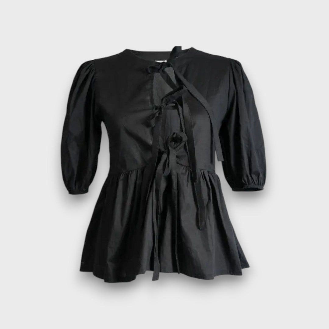 Pavira – Romantic Blouse with Bow Detail