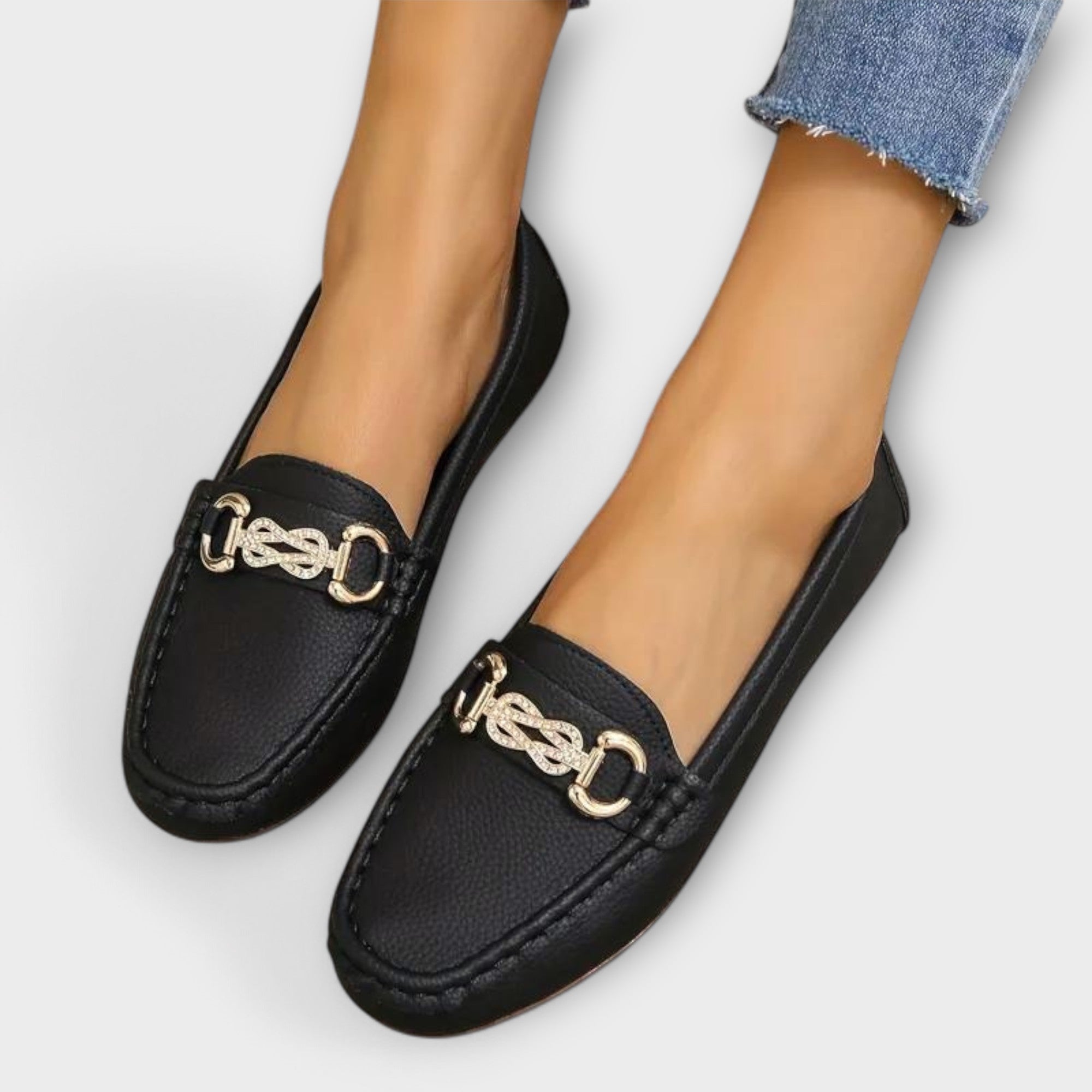 Brenaya – Elegant Moccasins with Metal Element