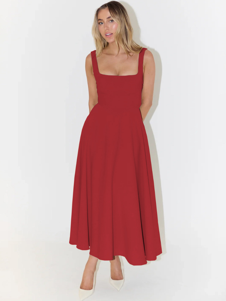 Tirena – Elegant Midi Dress
