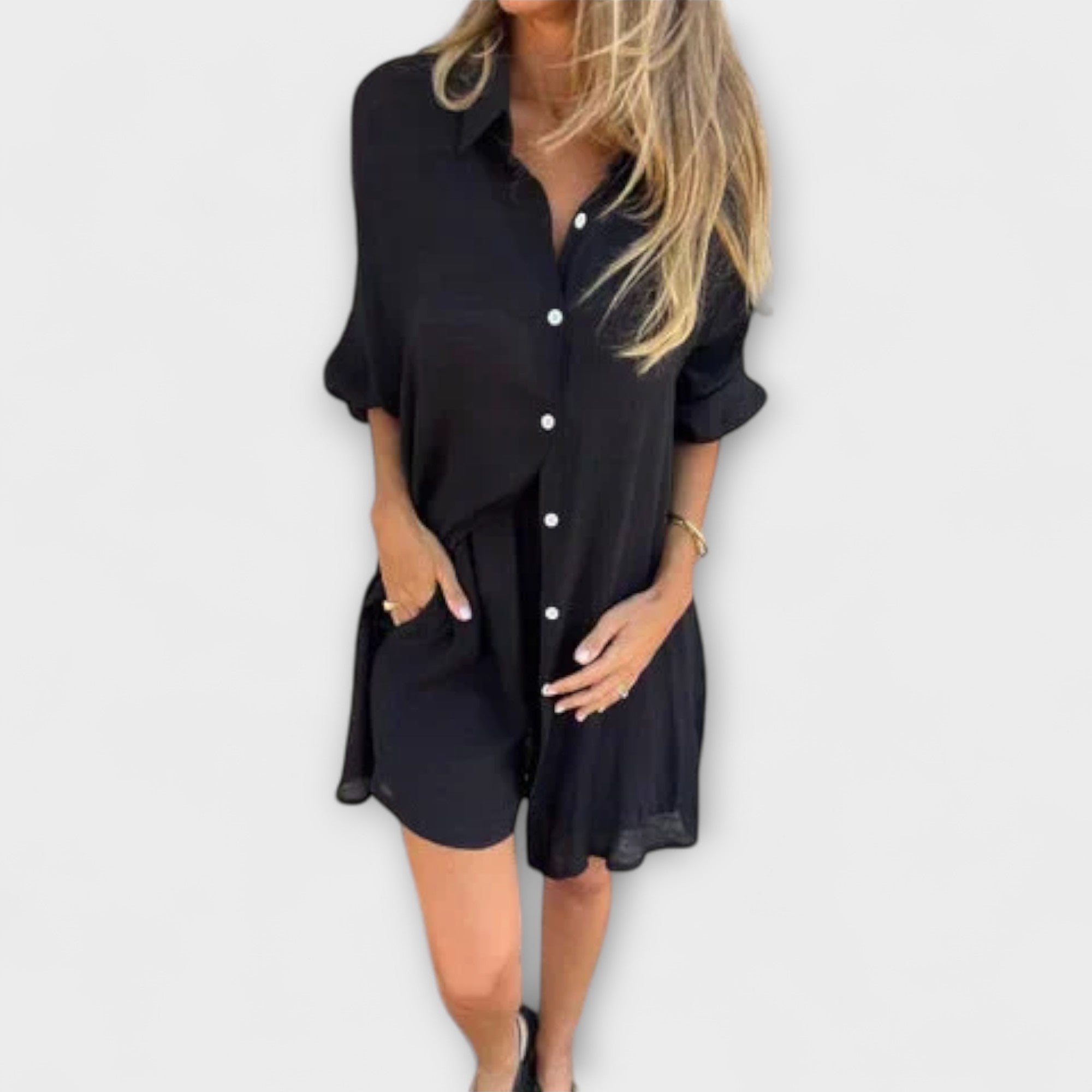 Serine – Two-Piece Summer Set with Oversized Blouse
