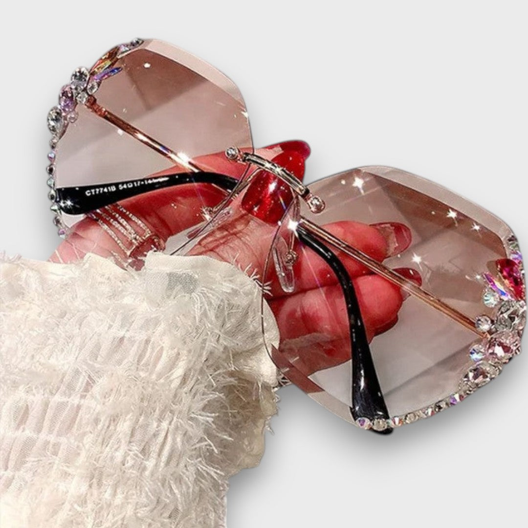 Brystahl – Crystal Rimless Sunglasses