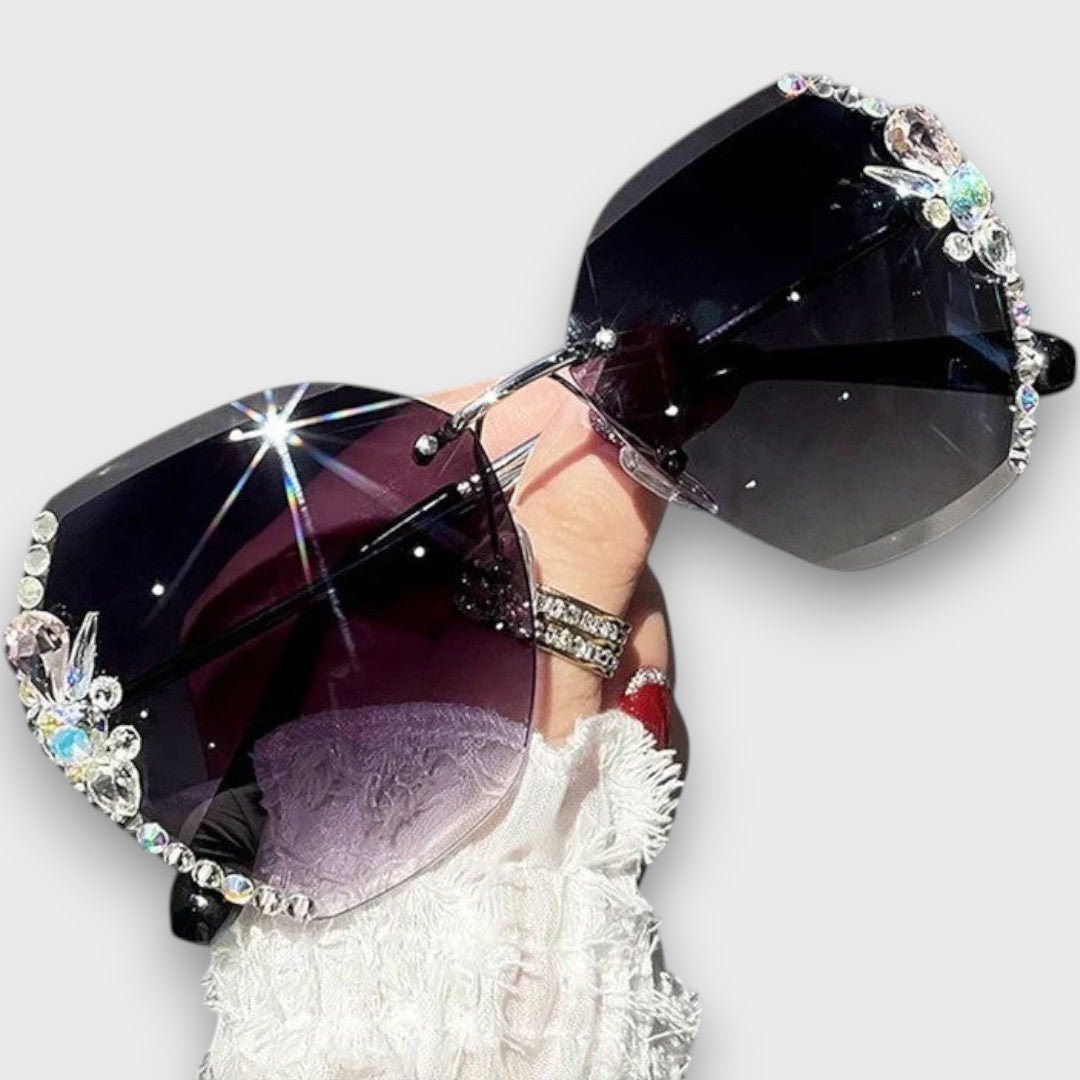 Brystahl – Crystal Rimless Sunglasses