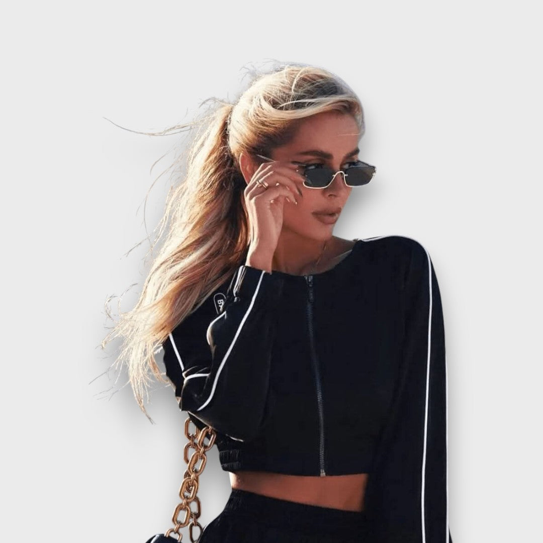 Harlyn – Modern Gold-Accent Sunglasses