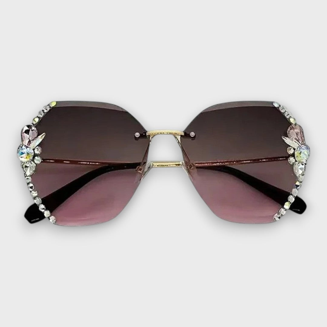 Brystahl – Crystal Rimless Sunglasses