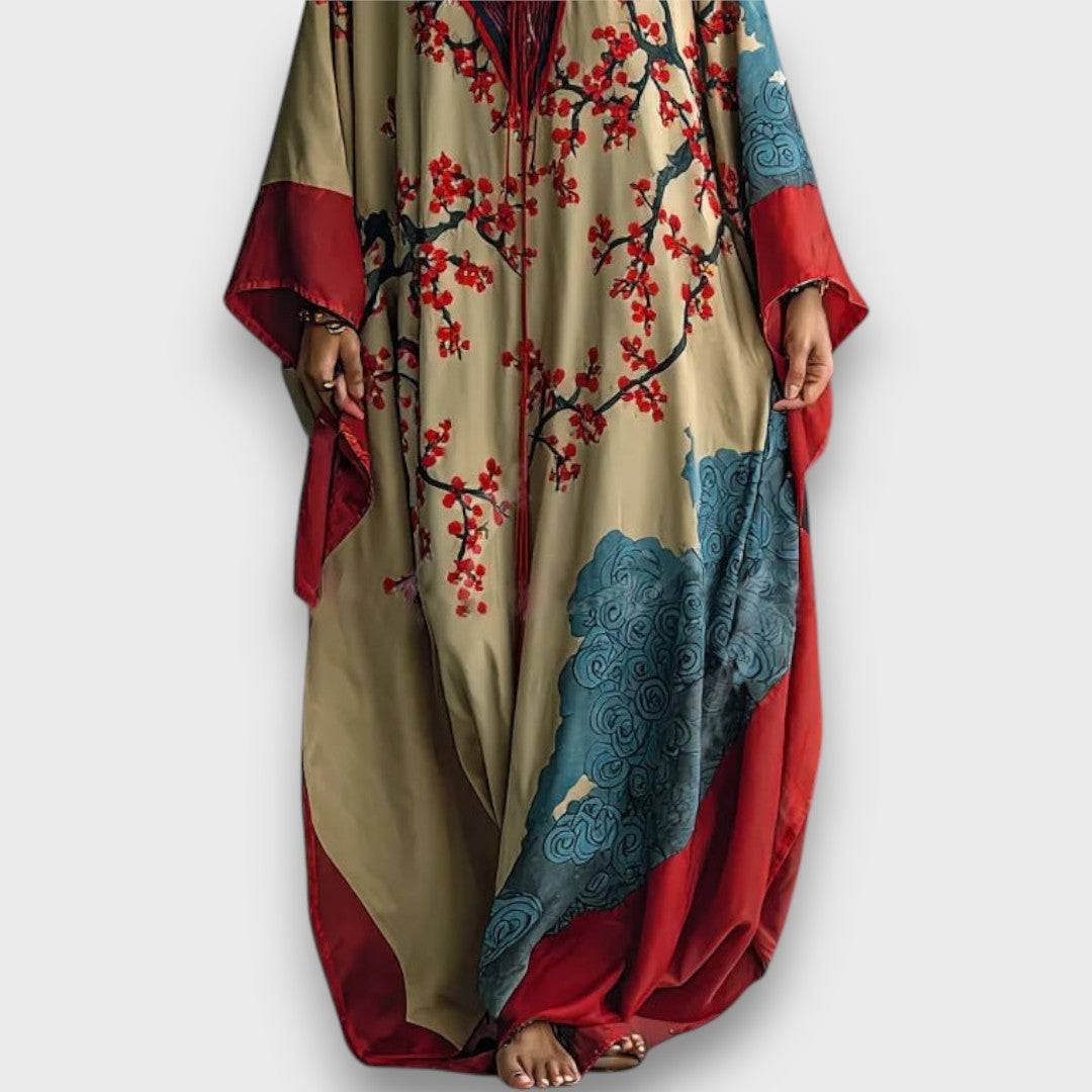 Kaela – Plum Blossom Robe Dress