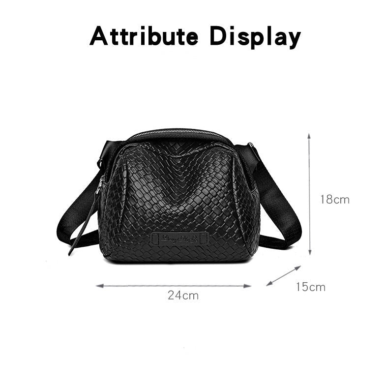 Bronelle – Braided Crossbody Bag in Shell Shape