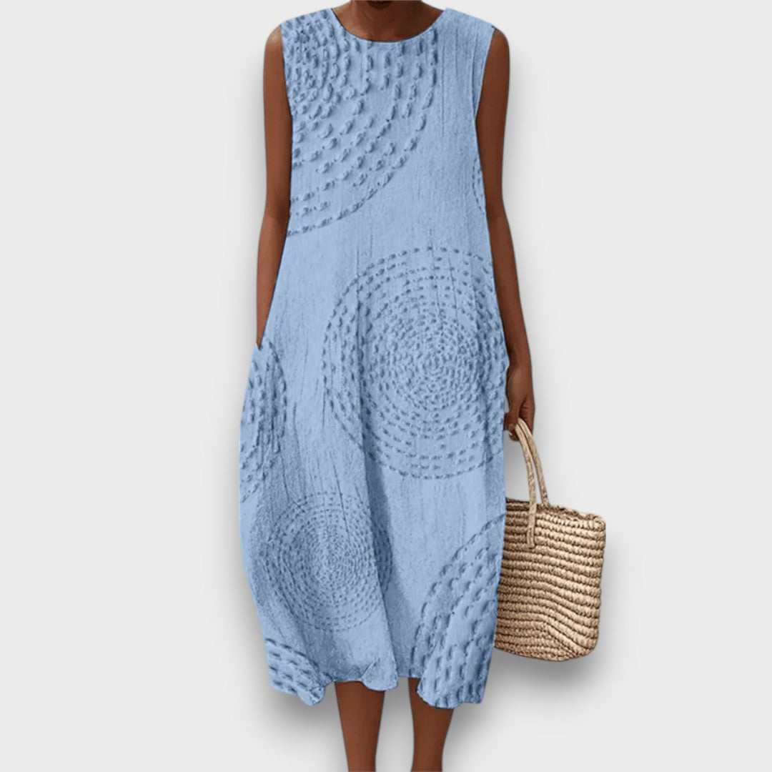 Talani – Sleeveless Summer Dress with Gentle Print