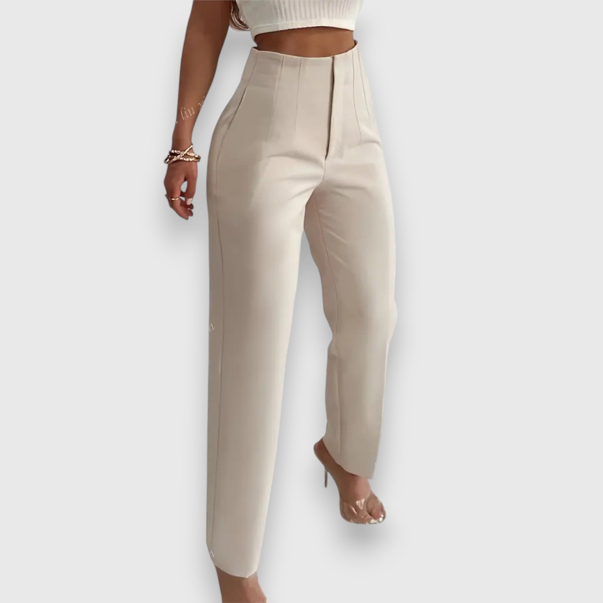 Lerena – Straight Leg High Waist Pants