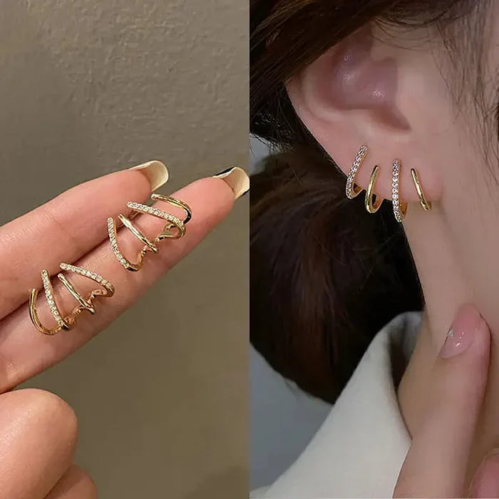 Elen – Sculpted Spiral Ear Cuff Illusion