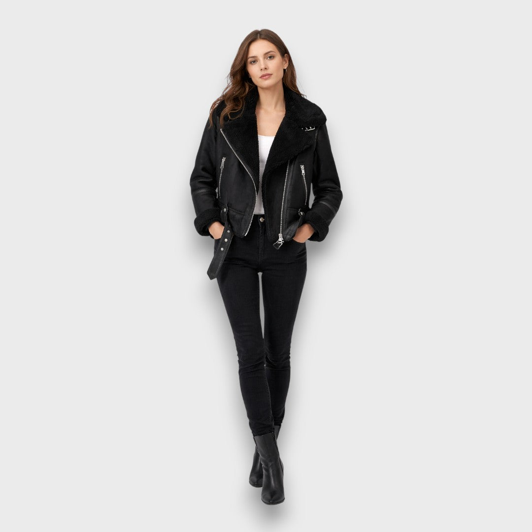 Aurora – Shearling Aviator Jacket