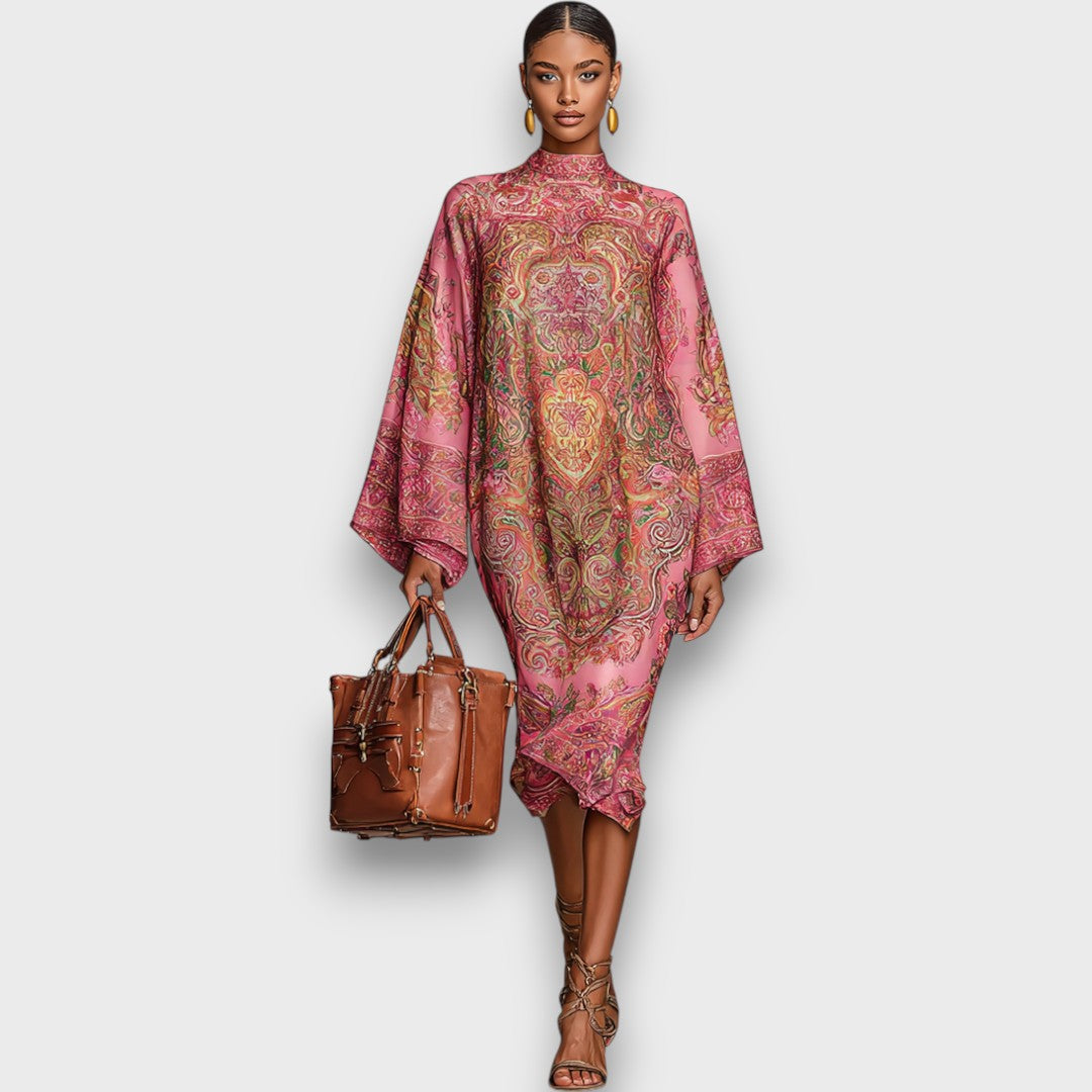 Marbelle – Loose Midi Dress with Statement Sleeves