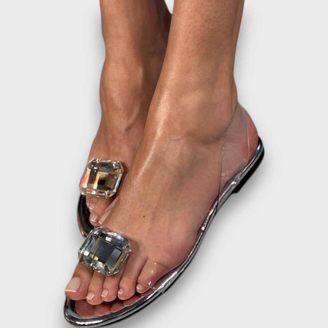 Lucienne – Transparent Crystal Sandals