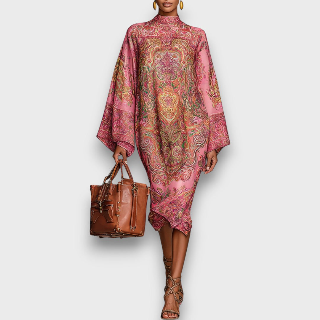 Marbelle – Loose Midi Dress with Statement Sleeves