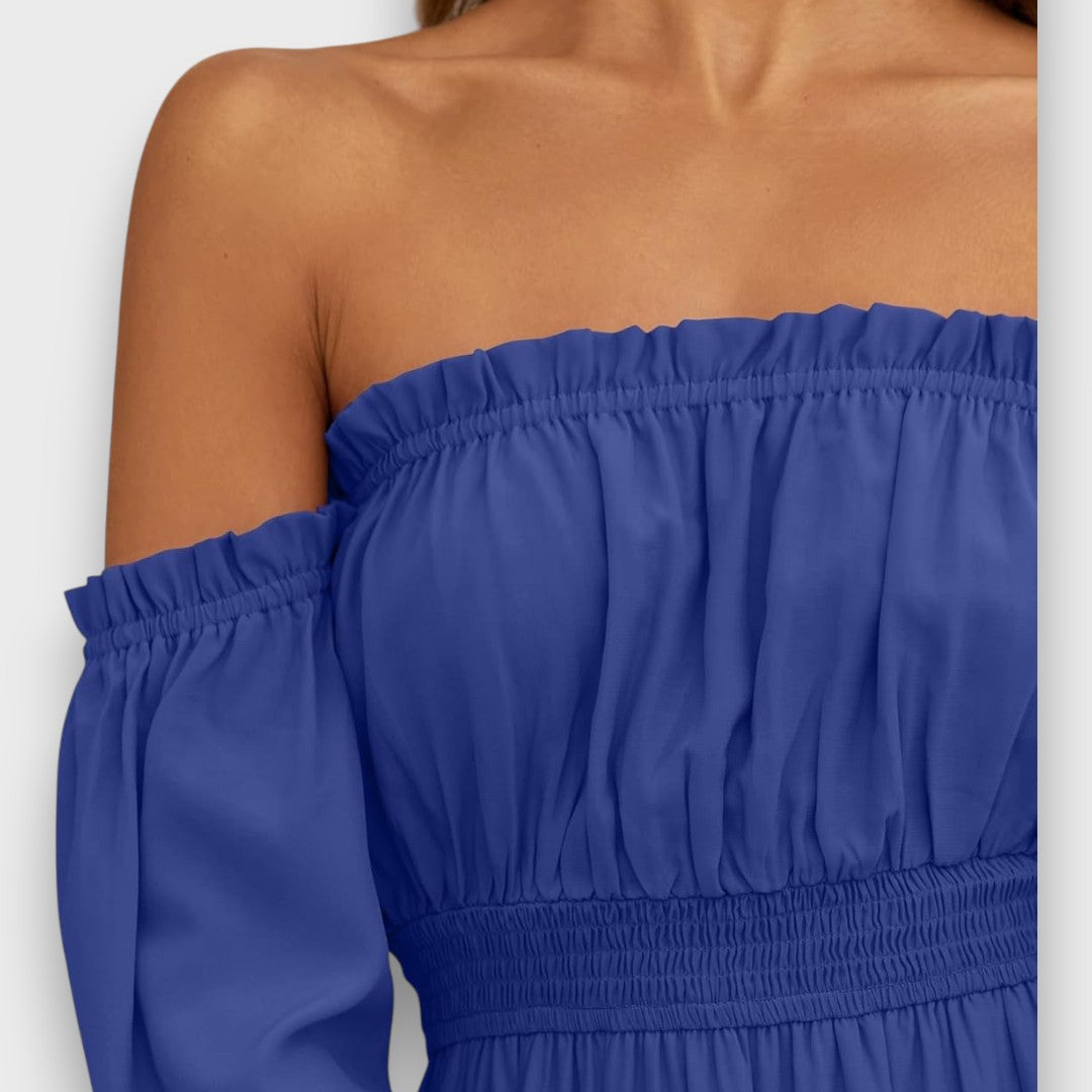 Arvenna – Off Shoulder Tiered Maxi Dress