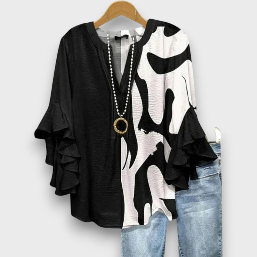 Elysava – Day Blouse with Floral Print