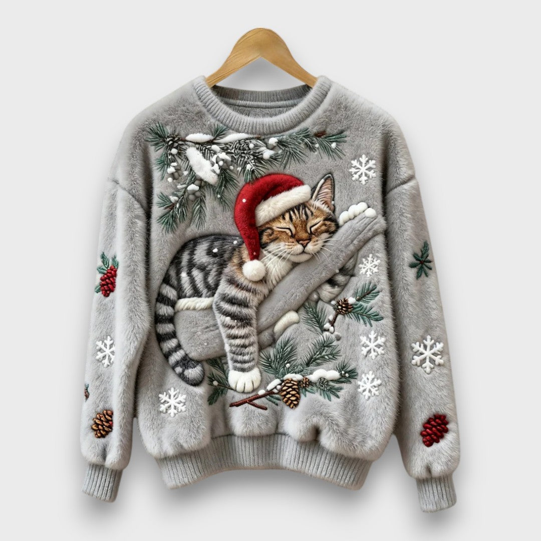 Tessara – Cozy Lazy Cat Sweater
