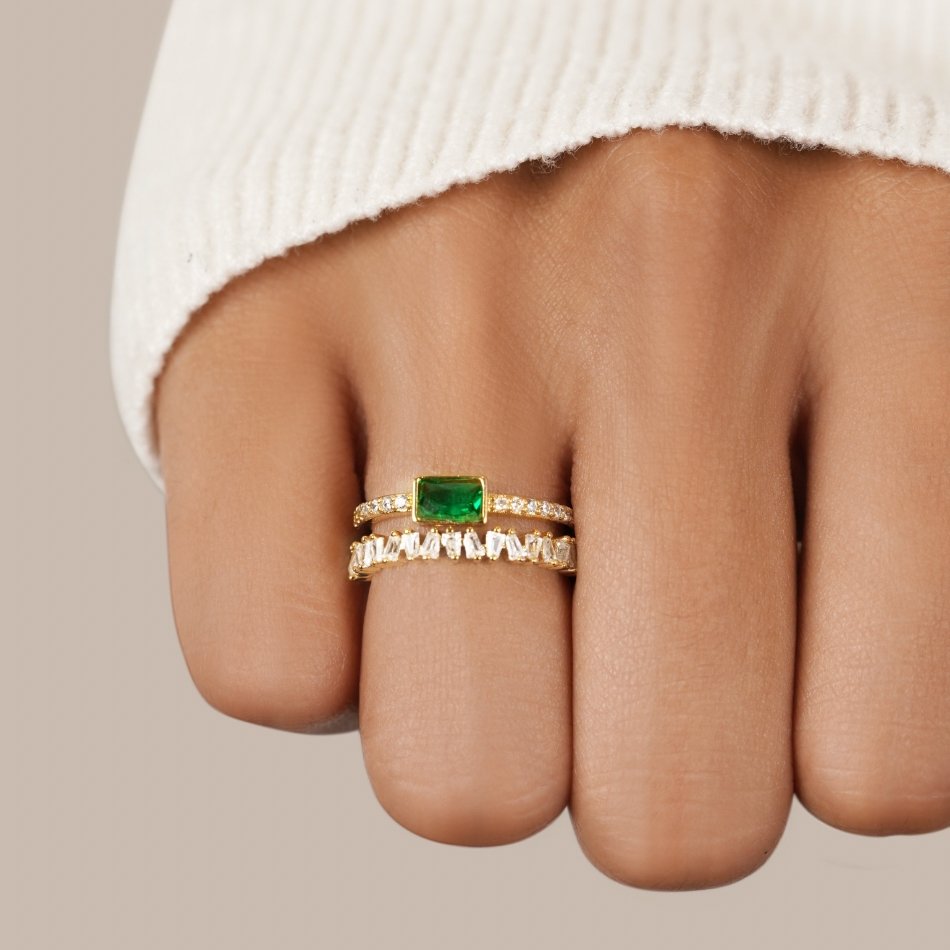 Ella – Layered Crystal Ring