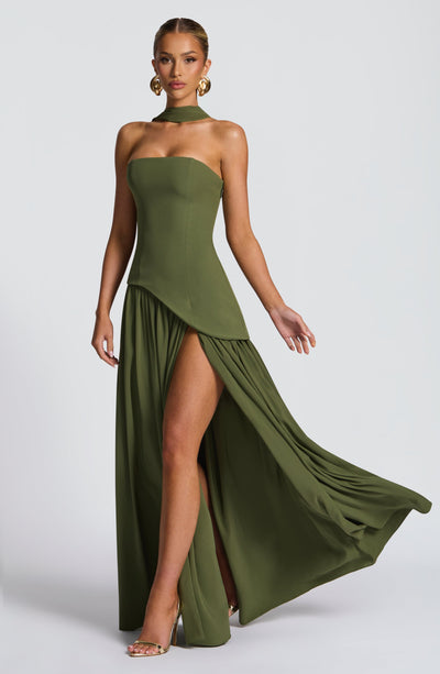 Rynellea - Elegant Strapless Evening Dress