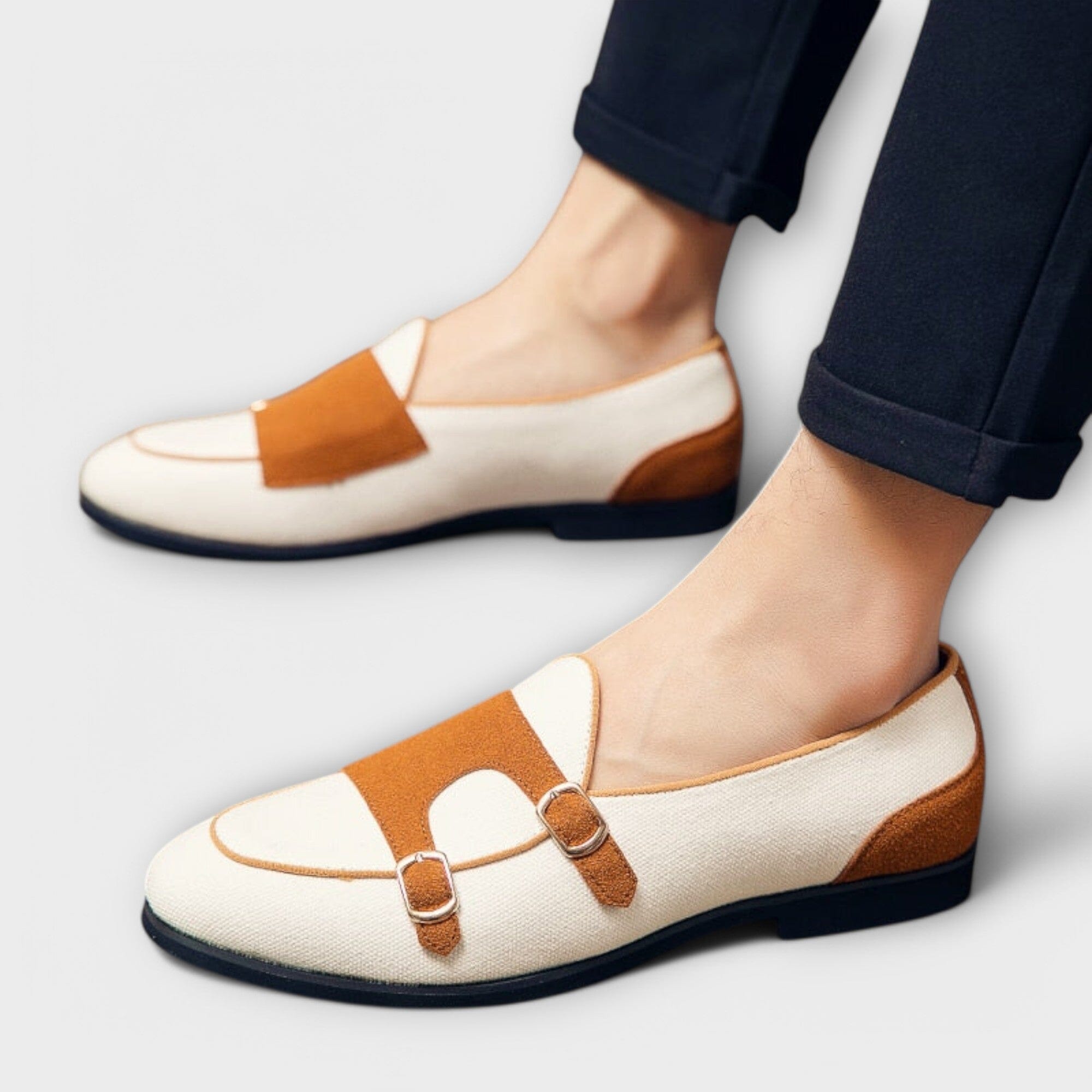 Marina – Two-Tone Slip-On Loafers