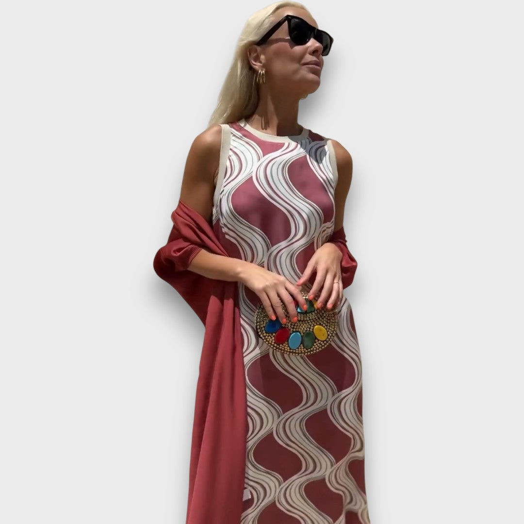 Caliera – Maxi Dress with Cardigan