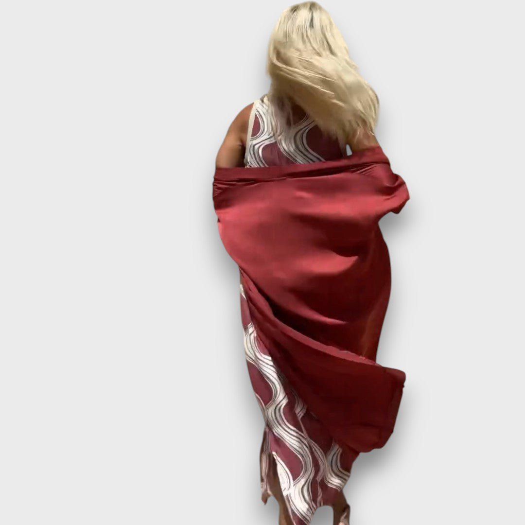 Caliera – Maxi Dress with Cardigan